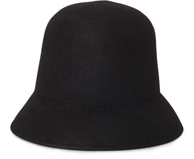 Nina Ricci Brushed-wool Cloche Hat In Black