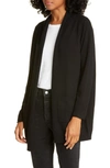 Allude Wool & Cashmere Open Cardigan In Black