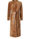 REJINA PYO CLAIRE SHEARLING COAT,A082 BROWN