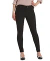 Hue Women's Fleece-lined Denim Leggings In Black
