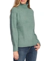 VINCE CAMUTO MIXED-STITCH MOCK-NECK SWEATER