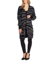 VINCE CAMUTO TIGER-STRIPED OPEN-FRONT CARDIGAN