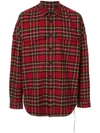 MASTERMIND JAPAN oversized plaid shirt