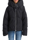 Nicole Benisti Oversized A-line Down-jacket In Nero