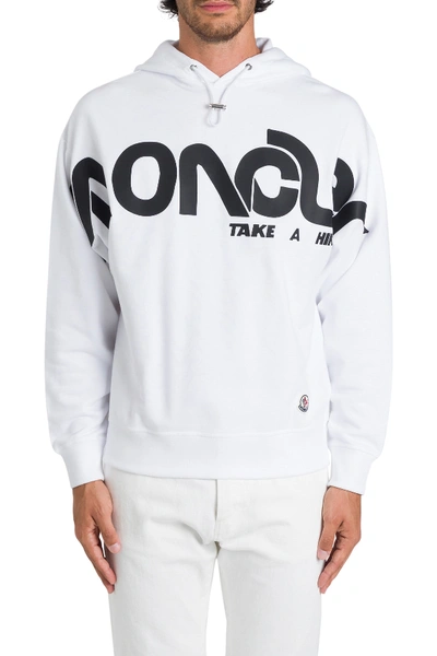 Moncler Genius Moncler 1952 Logo Printed Hoodie In White