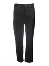 SAINT LAURENT CORDUROY STRAIGHT LEG FOLD,11073484