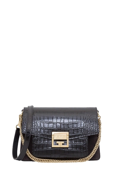 Givenchy Gv3 Bag In Croccodile Embossed Leather