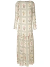 ADRIANA DEGREAS SILK MAXI DRESS