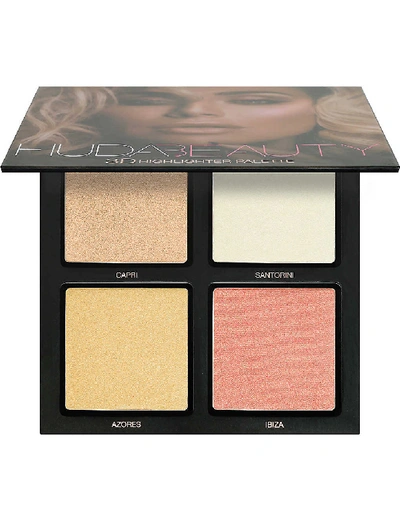 Huda Beauty 3d Cream And Powder Highlighter Palette Pink Sand Edition