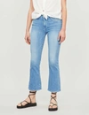 Frame Le Crop Mini Boot Mid-rise Flared Jeans In Siena