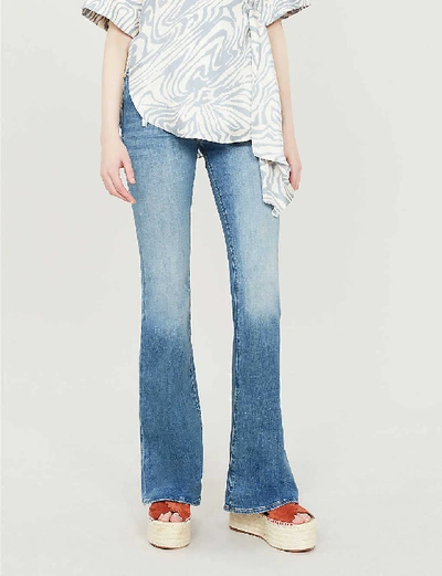 Frame Le High Flare Faded High-rise Flared Jeans In Columbus