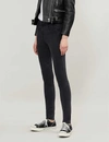 J Brand Leenah Super High-rise Skinny Jeans In Black