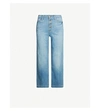 FRAME ALI CROPPED HIGH-RISE WIDE-LEG JEANS