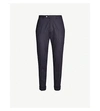 OSCAR JACOBSON DEAN TAPERED SLIM-FIT WOOL TROUSERS
