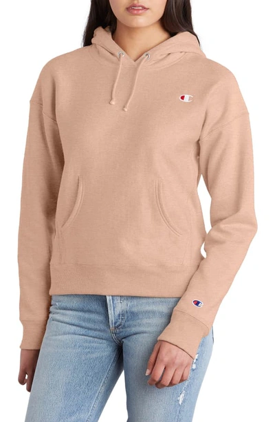Champion Reverse Weave Hoodie In Spiced Almond Pink