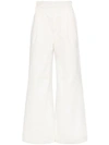 GOLDSIGN HIGH WAIST PALAZZO COTTON TROUSERS