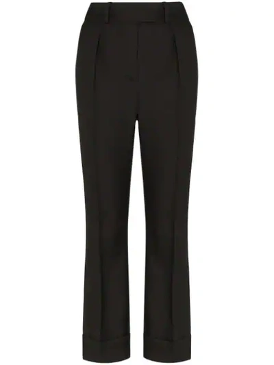 Alexandre Vauthier High-rise Tailored Trousers In Black