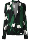 ADRIANA DEGREAS FLORAL PRINT BLAZER