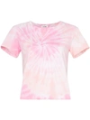 RE/DONE TIE-DYE CROP COTTON T-SHIRT