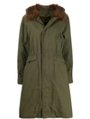 STEFFEN SCHRAUT FAUX FUR TRIMMED PARKA COAT