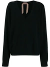 N°21 DEEP V-NECK KNITTED TOP