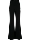 ALICE AND OLIVIA HIGH WAIST FLARED TROUSERS