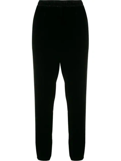 Gold Hawk Black Gathered Sides Cropped Trousers