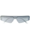 Balenciaga Ski Rectangular-frame Sunglasses In White