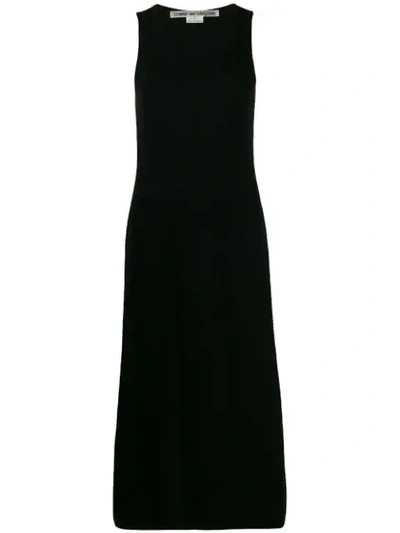 Comme Des Garçons Sleeveless Jersey Dress In Black