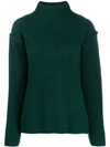 TORY BURCH RIBBED KNIT SWEATER