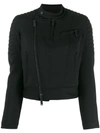 DSQUARED2 CROPPED QUILTED BIKER JACKET