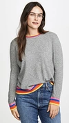 JUMPER 1234 5 STRIPE BOXY CASHMERE CREW NECK