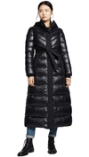 Mackage Calina R Long Nylon Down Jacket In Black
