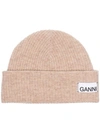 GANNI knitted beanie hat