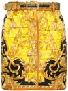 VERSACE QUILTED BAROQUE PRINT MINI SKIRT
