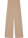 GUCCI WOOL SATIN WIDE-LEG PANT