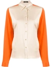 J. LINDEBERG COLOUR-BLOCK FITTED SHIRT