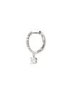 Anita Ko 18k White Gold Huggie Diamond Hoop Earring In White Gold