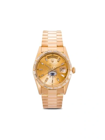 Jacquie Aiche Customised Rolex Oyster Perpetual Eye 42mm In Gold