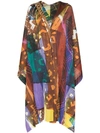ISSEY MIYAKE SWINGING SPICES PRINTED CAPE