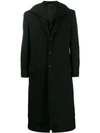 YOHJI YAMAMOTO LAYERED SINGLE BREASTED COAT