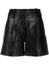 ARMA LOOSE FIT LEATHER SHORTS