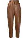 ANTONELLI TAPERED LEATHER TROUSERS