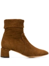 PARALLELE SUEDE ANKLE BOOTS