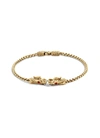 JOHN HARDY 'Legends Naga' diamond African ruby 18k yellow gold chain bracelet