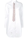 THOM BROWNE WHITE COTTON DRESS,FDSA51E02188100