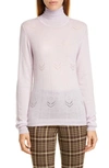 ADAM LIPPES FLORAL POINTELLE CASHMERE SWEATER,F19603LC