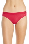 Tommy John Second Skin Cheeky Bikini In Cerise