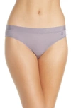 Tommy John Second Skin Cheeky Bikini In Gray Ridge