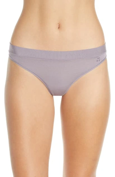 Tommy John Second Skin Thong In Gray Ridge